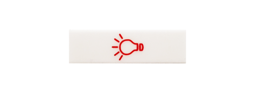 Kunststoff-Einlage inkl. Lichtsymbol für Lichttaster AVR-1